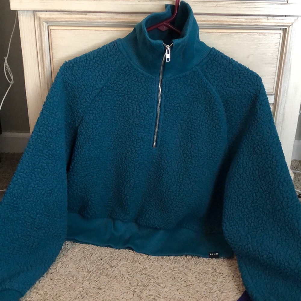 Victoria Secret Sherpa quarter zip